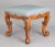 Victorian Antique English Bird's Eye Maple Stool For Sale - Image 3 of 10