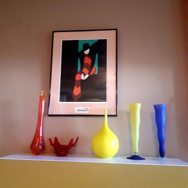 Amleto dalla costa is from Milan Itali. Well know for his pop art style of women in color block's. His work received alot...