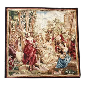 1990s Vintage Hanging French Tapestry