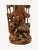 Late 20th Century Vintage Chinese Carved Wood Guanyin Kuan Yin Lotus Birds Sculpture 23.75" For Sale - Image 5 of 15