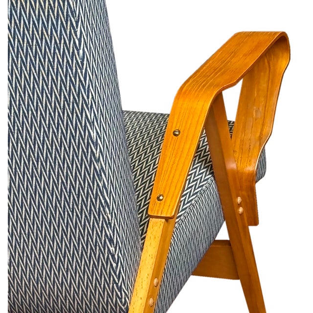 Wood Mid-Century Lounge Chairs by Tatra Pravenec for František Jirák, 1960s, Set of 2 For Sale - Image 7 of 13