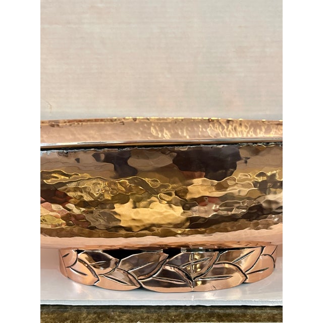Copper Rare Emilia Castillo Taxco Hammered Copper Toucan Centerpiece Bowl, Signed For Sale - Image 8 of 16