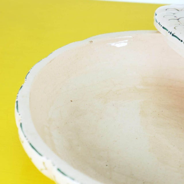 Brown Ceramic Box Centerpiece, Early 1900s For Sale - Image 8 of 11