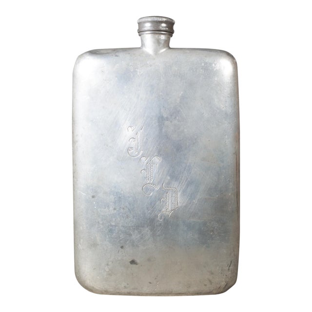 19th C. Sterling Silver Abercrombie & Fitch Flask c.1890-1900 For Sale