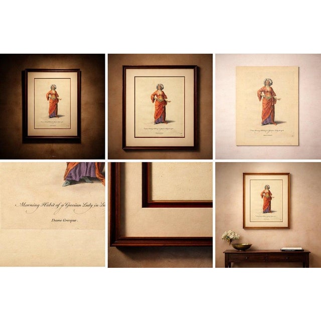 Orange Jefferys, Grecian Lady, Morning Dress, 1749, Print For Sale - Image 8 of 9