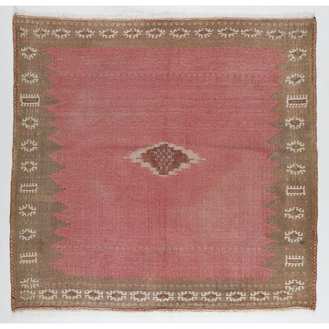 This is a beautiful old Kilim from Estern Part of Turkey , This beautiful old Kilim from mid 20th century. It is coming in...