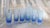 Blue 1970s Blue Cut to Clear Bar Ware Set With Serving Pitcher and Five Glasses - Set of 7 For Sale - Image 8 of 13