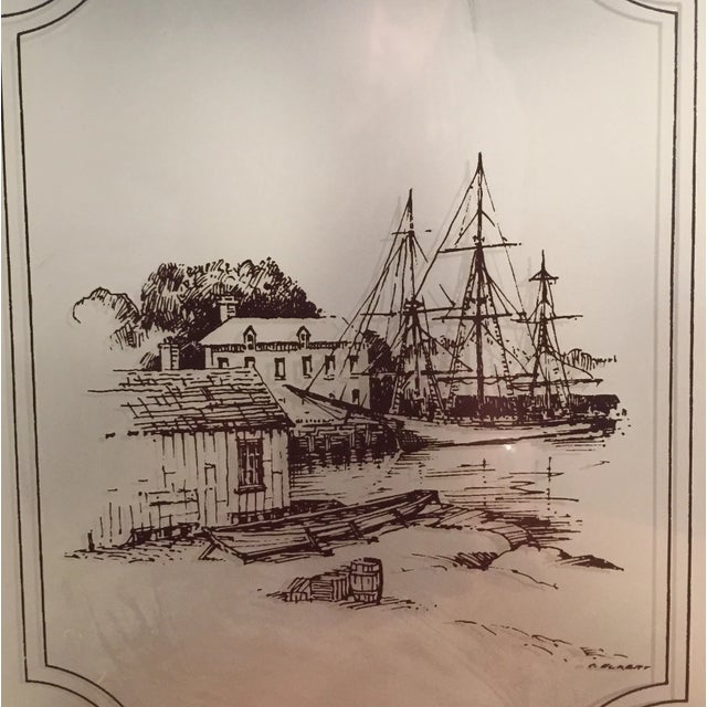 Brass & Glass Nautical Swag/Pendant Light For Sale In Saint Louis - Image 6 of 13