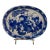 19th Century Blue and White Chinese Export Platter For Sale