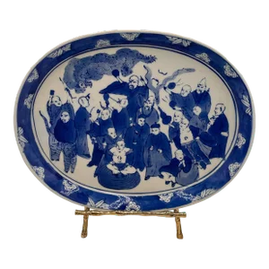 19th Century Blue and White Chinese Export Platter