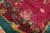 Burgundy Zabihi Collection Burgundy Emerald Green Antique Chinese Art Deco Carpet - 9'10" x 13'5" For Sale - Image 8 of 10