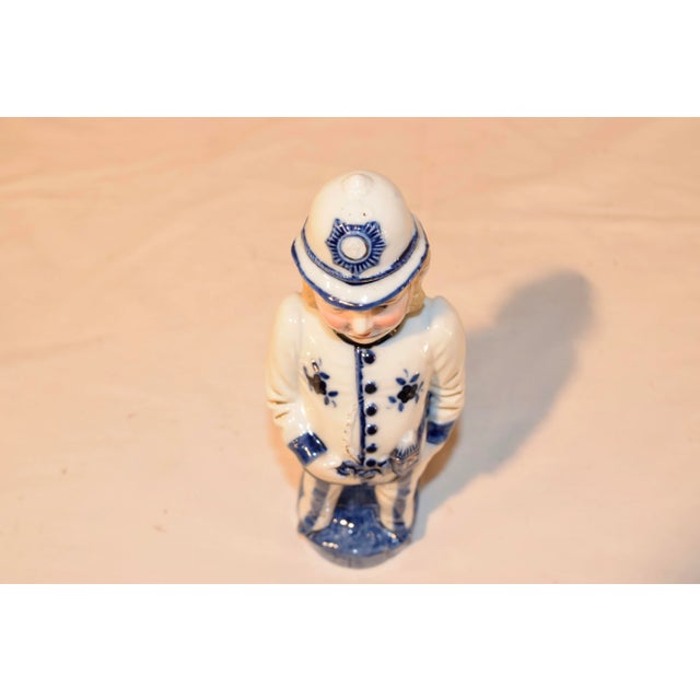 19th C Flow Blue English Bobby Figure For Sale - Image 9 of 10