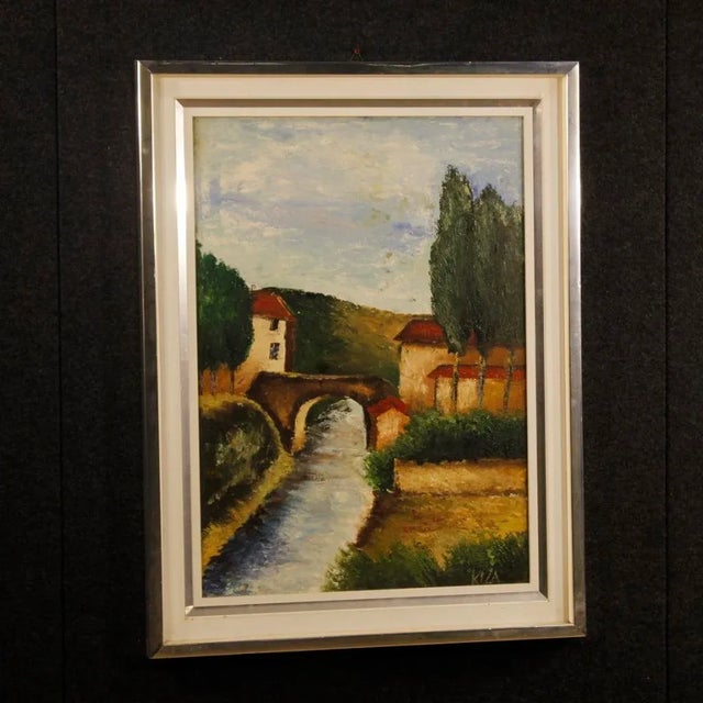Italian Artist, Landscape, 1970, Oil on Canvas, Framed For Sale - Image 13 of 13