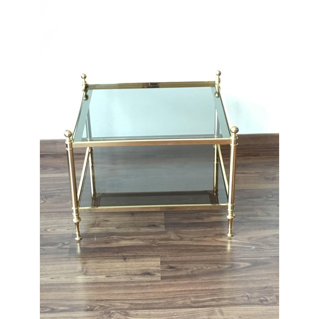 Mid-Century Modern Vintage Maison Bagues Brass Coffee Table For Sale - Image 3 of 10