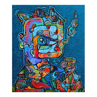 Alexander Arshansky Cubist Painting "Chi" For Sale