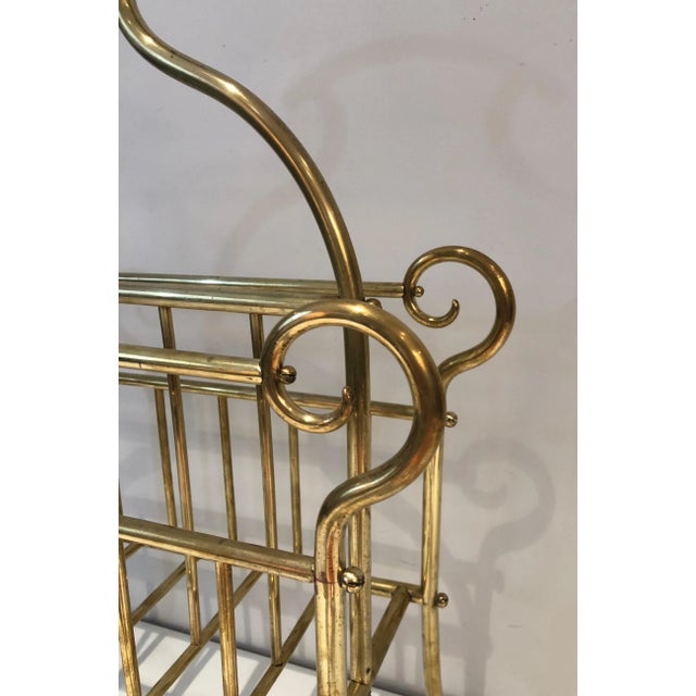 Brass Magazine Rack. French Work, circa 1900 For Sale - Image 10 of 13