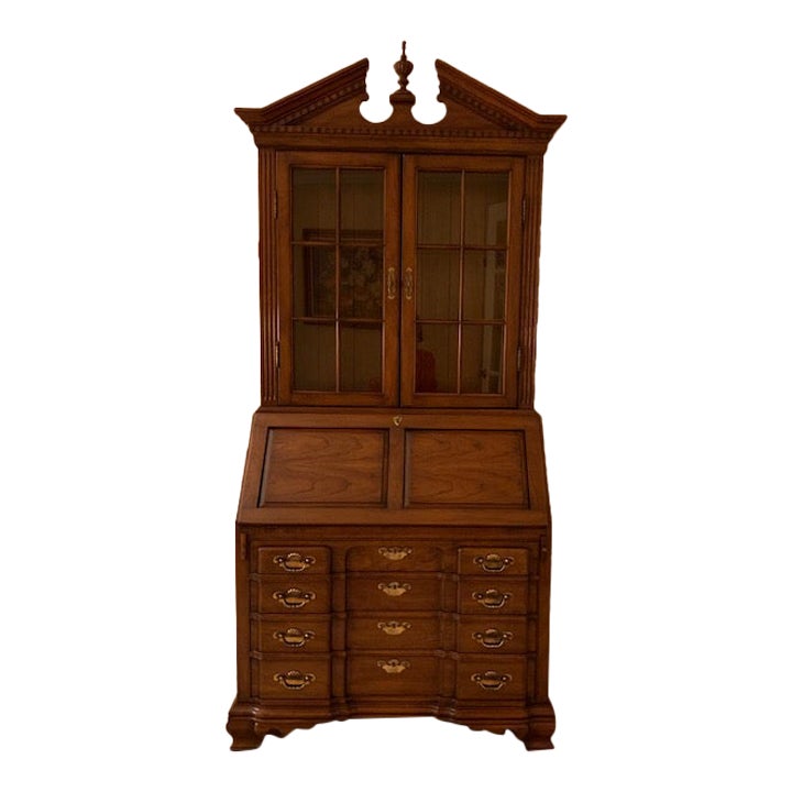 1980s Vintage Monitor Furniture Company Secretary Desk Chairish