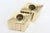 Brass Vintage Brass Sculptural Diamond Shaped Candlesticks Pair Of, 1970's For Sale - Image 8 of 11