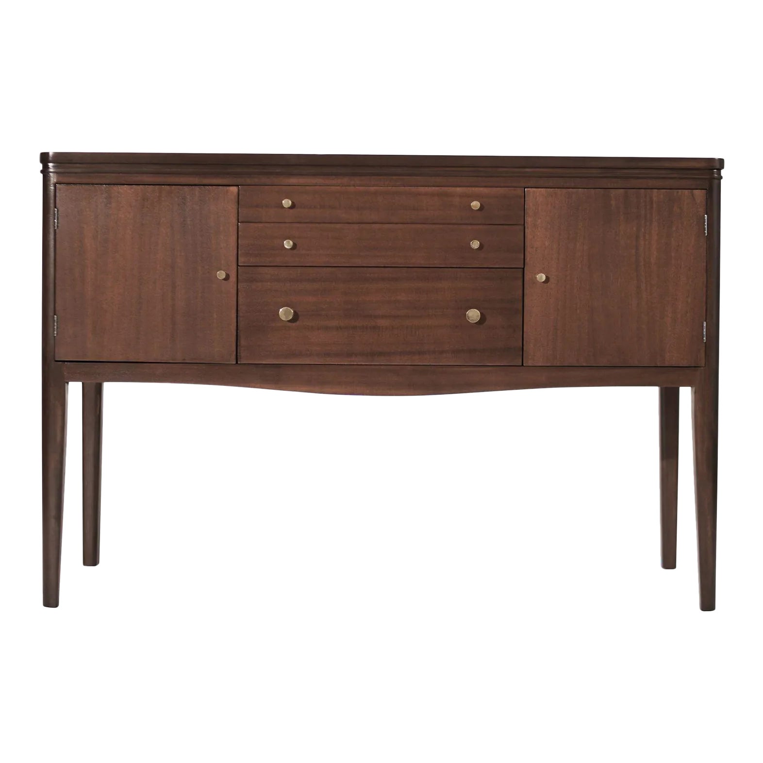 Mid Century Entry Console Table in Mahogany, Circa 1950s | Chairish