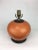 Vintage Mellon Jar Orange Porcelain Lamp For Sale - Image 4 of 5