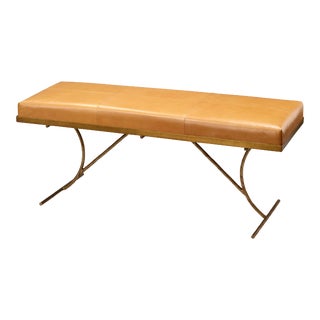 Kai Bench in Antique Brass For Sale
