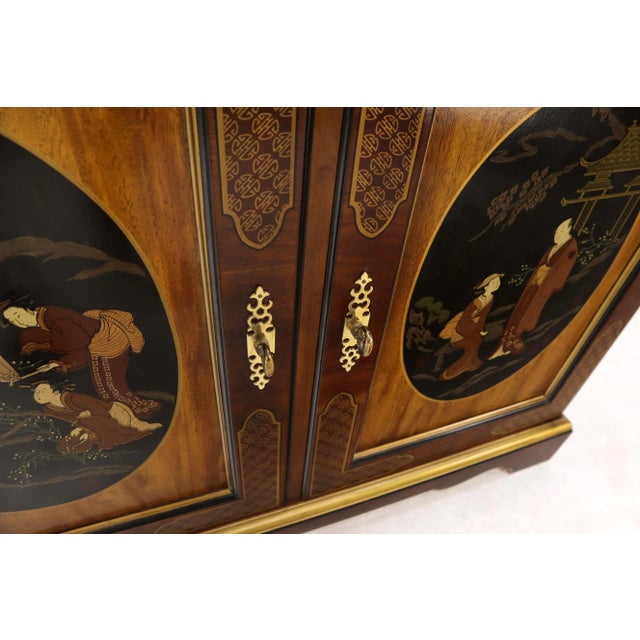 Painted Chinoiserie Two Doors Server by Drexel Chairish