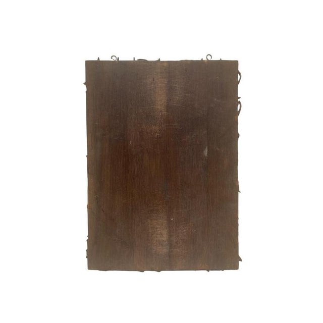 Carved Oak Panel with Gallant Scene For Sale - Image 12 of 13