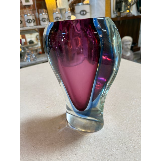 1950s Sommerso Murano Glass Vase by Flavio Poli for Seguso, Italy, 1950s–1960s For Sale - Image 5 of 6