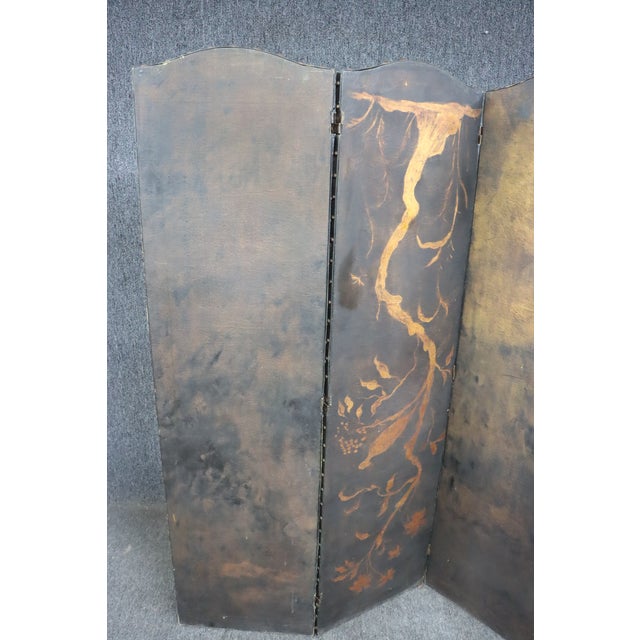 French Style Leather Room Divider Chairish