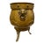 Rare, Large Antique English Jardinière With Brass Etchings and Lion Heads For Sale