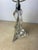 Maison Saint Louis France Twisted Crystal Table Lamp, Signed French Mid-Century Modern Lighting For Sale - Image 10 of 12