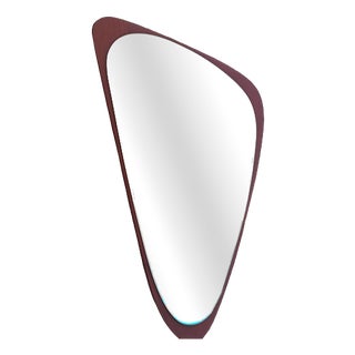 Irregular Teak Mirror, Denmark, 1960s For Sale