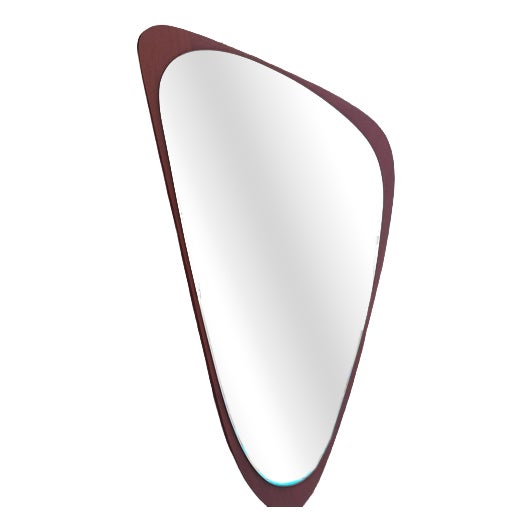 Irregular Teak Mirror, Denmark, 1960s For Sale