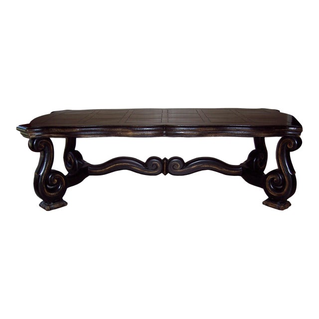 Spanish Designer Wood Dining Room Table For Sale