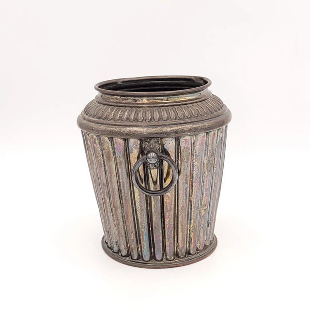 A silver-plated wine cooler, Italy circa 1860.
