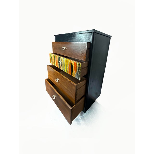 Mid-Century Modern Mid-Century Modern Teak Chest of Drawers, 1950s For Sale - Image 3 of 13