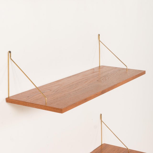 Mid-Century Modern Danish Floating Shelves in Teak, 1960s, Set of 3 For Sale - Image 6 of 13