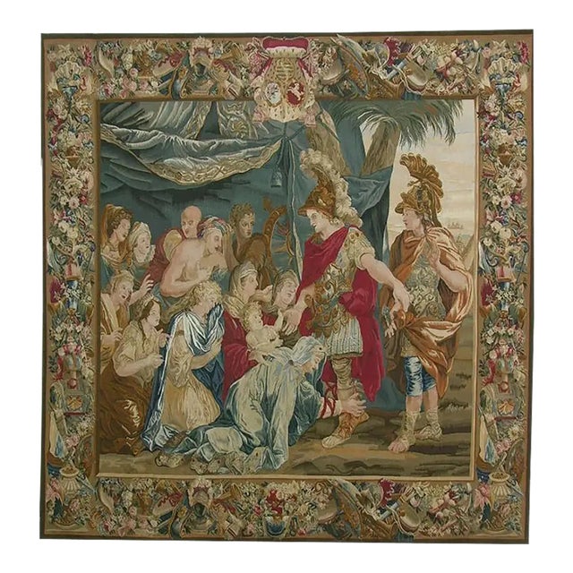 Vintage Tapestry Depicting Royal Commanders For Sale