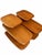 Amber 1950s Heywood Wakefield 13 Piece Dining Set- Original Finish- Dog Biscuit For Sale - Image 8 of 18