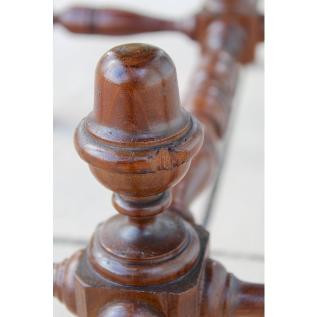 Elegant Early 20th Century Victorian-Style Flame Mahogany Library Table For Sale - Image 13 of 17