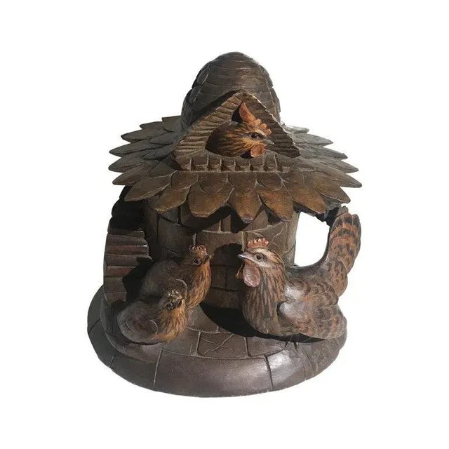 19th Century Black Forest Round Covered Box For Sale - Image 13 of 13