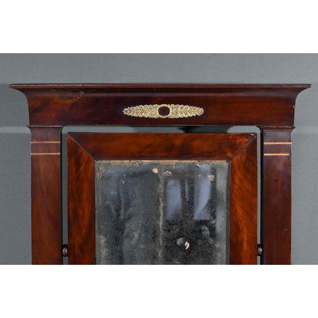 Mahogany Psyche Mirror, Late 19th Century For Sale - Image 6 of 18