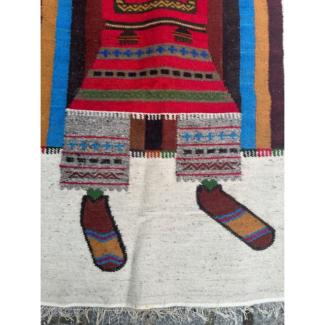 Rustic Vintage Equator Tapestry, 1970s For Sale - Image 3 of 17