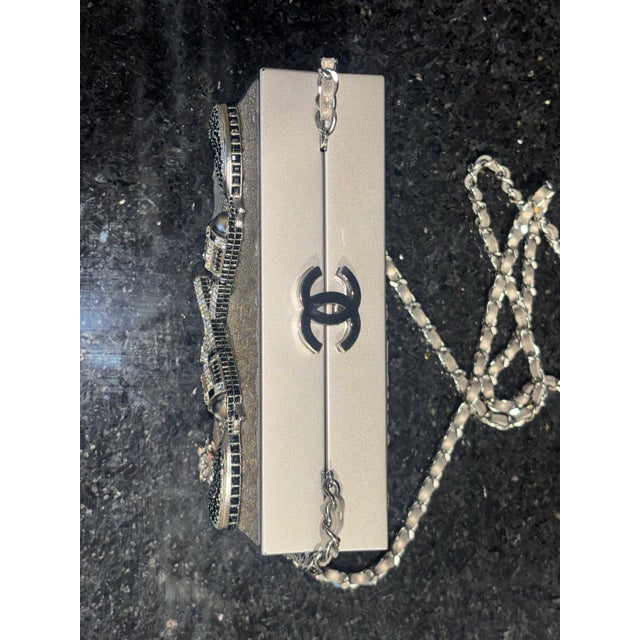 Chanel Pewter Swarovski Crossed Pistols--Limited Edition Paris-Dallas Runway For Sale In Las Vegas - Image 6 of 12