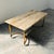 Contemporary Travertine Coffee Table with Brass Base, 1970s For Sale - Image 3 of 15