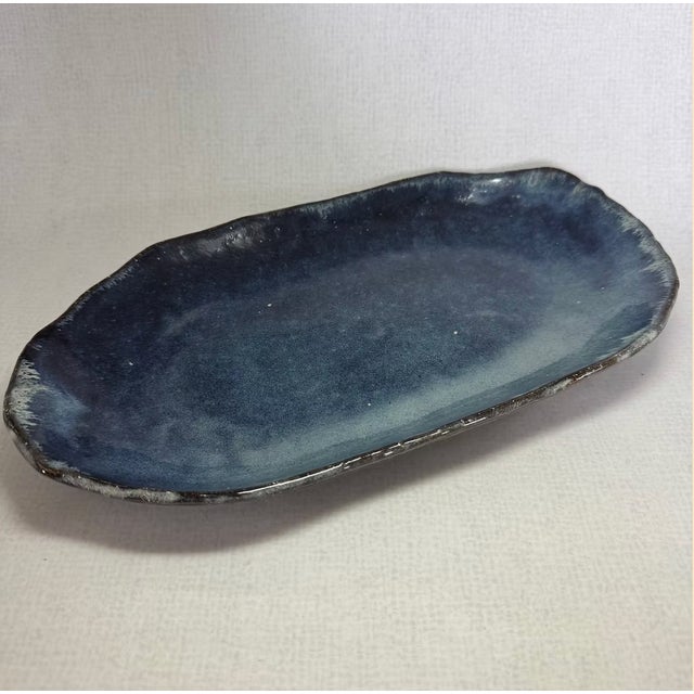Contemporary Oval Plates by Seigan Yamane, Set of 2 For Sale - Image 3 of 7