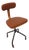 Restored Office or Workshop Chair Reupholstered in Leather from Fritz Hansen, 1940s For Sale