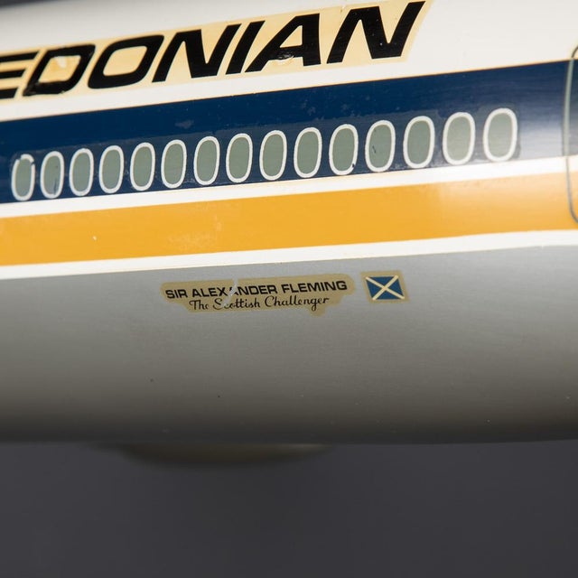 20th Century British Fiberglass Caledonian DC10 Airplane Model, 1970 For Sale - Image 11 of 18