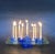 This one-of-a-kind fused art glass Menorah will make a dramatic home decor accent during the Hanukkah holiday season....