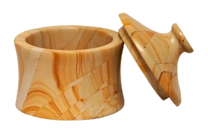 Tan Marble Cannister